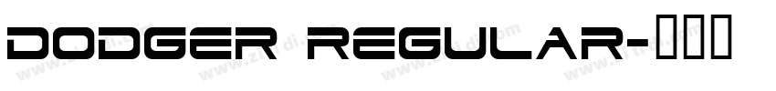 Dodger Regular字体转换